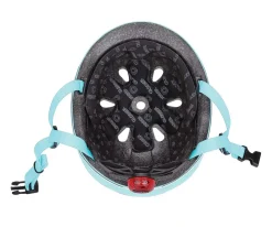 Globber Casco Go Up Lights Azul Pastel^Niños Patinetes