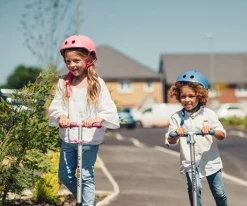 Globber Casco Go Up Lights Rosa Pastel^Niños Patinetes