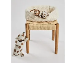 Smallstuff Cesta con Mamá Dog y sus Cachorros^Niños Peluches