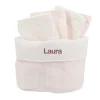 Cristina de Jos'h Cesta con secababitas Dorset Rosa Personalizable^Niños Organizadores De Baño