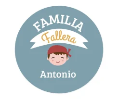 Tutete Chapa Personalizada Papá Familia Fallera^ Chapas Personalizadas