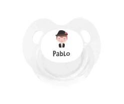 Tutete Retro Chupete Personalizado Retro Blanco Huertano
