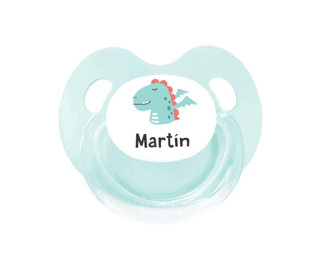 Tutete Retro Chupete Personalizado Retro Aqua Dragón^ Colecciones Vuelta Al Cole