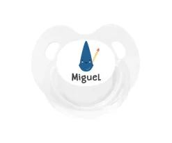 Tutete Retro Chupete Personalizado Retro Blanco Nazareno Azul