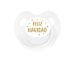 Tutete Retro Chupete Retro Blanco Feliz Navidad Estrellas^ Chupetes Navidad