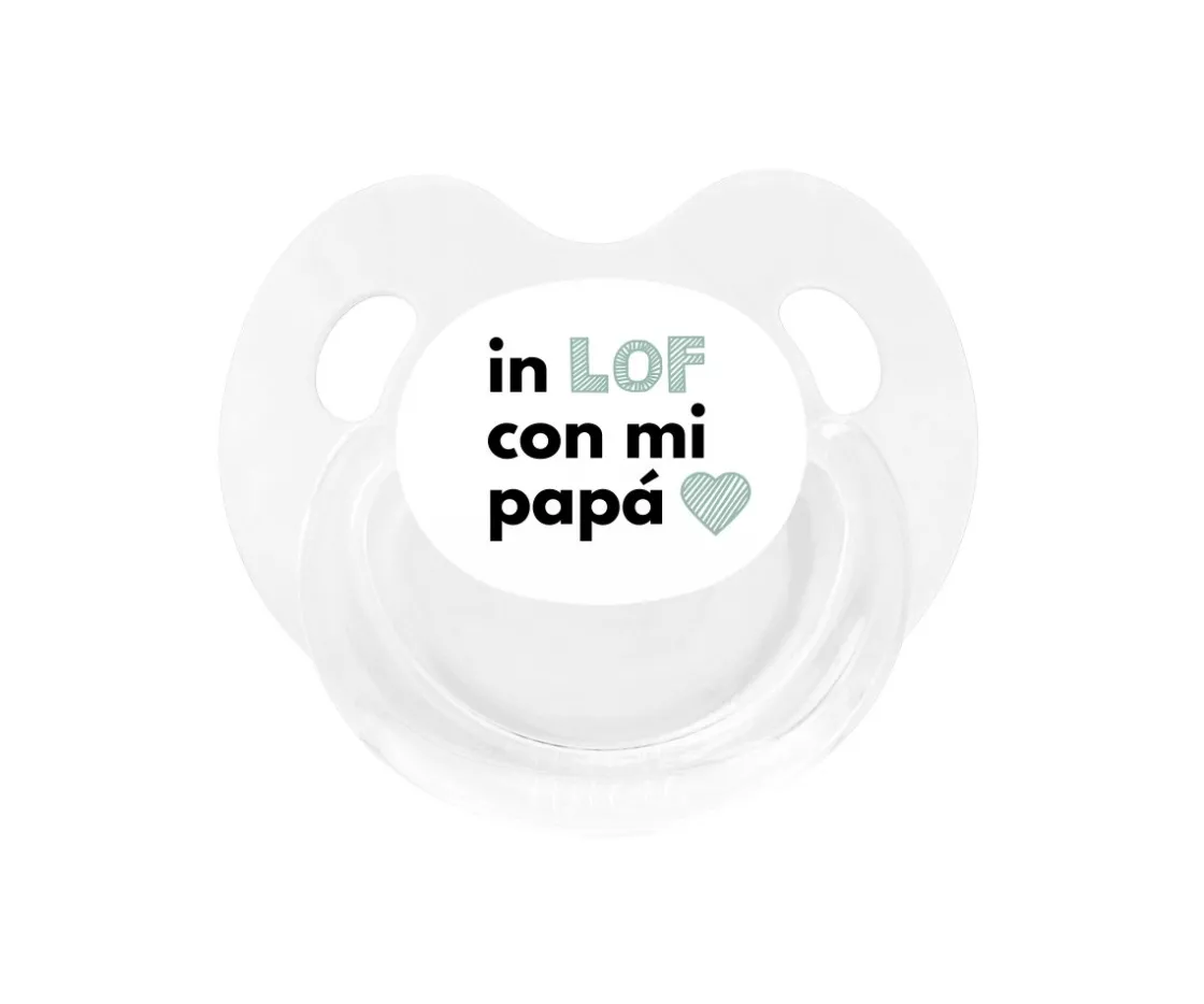 Tutete Retro Chupete Retro Blanco In LOF Papá