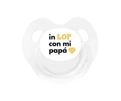 Tutete Retro Chupete Retro Blanco In LOF Papá