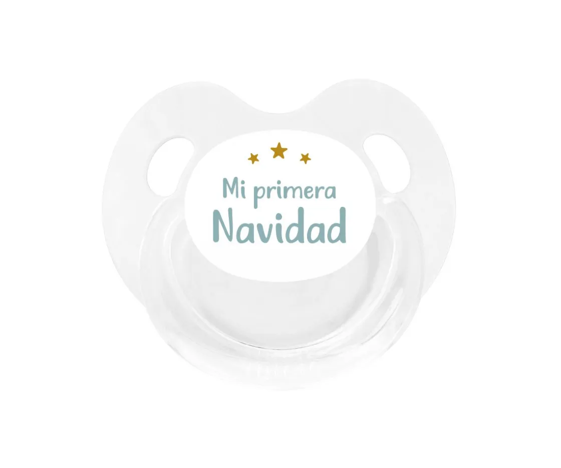 Tutete Retro Chupete Retro Blanco Mi Primera Navidad Verde^ Chupetes Navidad