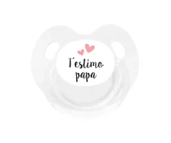 Tutete Retro Chupete Retro Blanco T'estimo papa