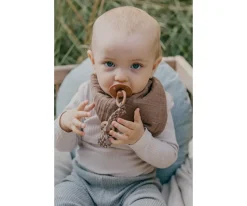 BIBS Chupetero Trenzado Dark Oak/vanilla^ Chupeteros