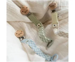 BIBS Chupetero Trenzado Sage/Ivory^ Chupeteros