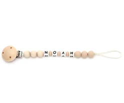 Mami Me Mima Chupetero Silicona Personalizado Eco Beige^ Chupeteros