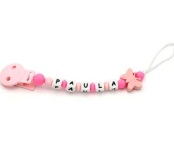 Tutete Chupetero Silicona Personalizado Mariposa Fucsia^ Chupeteros