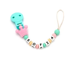 Tutete Chupetero Silicona Personalizado Princess Pink^ Chupeteros