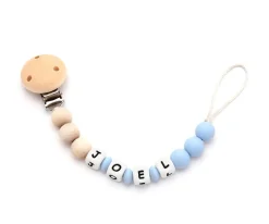 Mami Me Mima Chupetero Silicona Personalizado Eco Azul^ Chupeteros