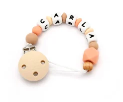 Tutete Chupetero Silicona Personalizado Natural Peachy^ Chupeteros