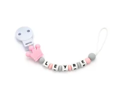 Tutete Chupetero Silicona Personalizado Prince Sweet Pink^ Chupeteros