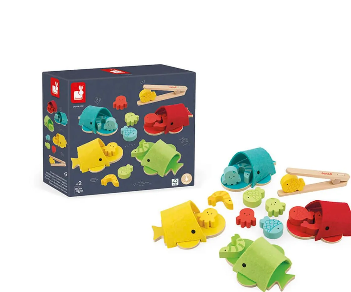 Niños Janod Clasificación de Colores Ballenas