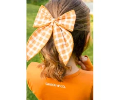 Grech & Co Clip de Pelo con Lazo Grande Sienna Gingham^ Accesorios De Pelo