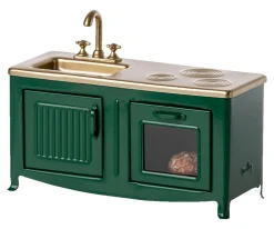 Maileg Cocinita Dark Green^Niños Casa De Muñecas De Madera