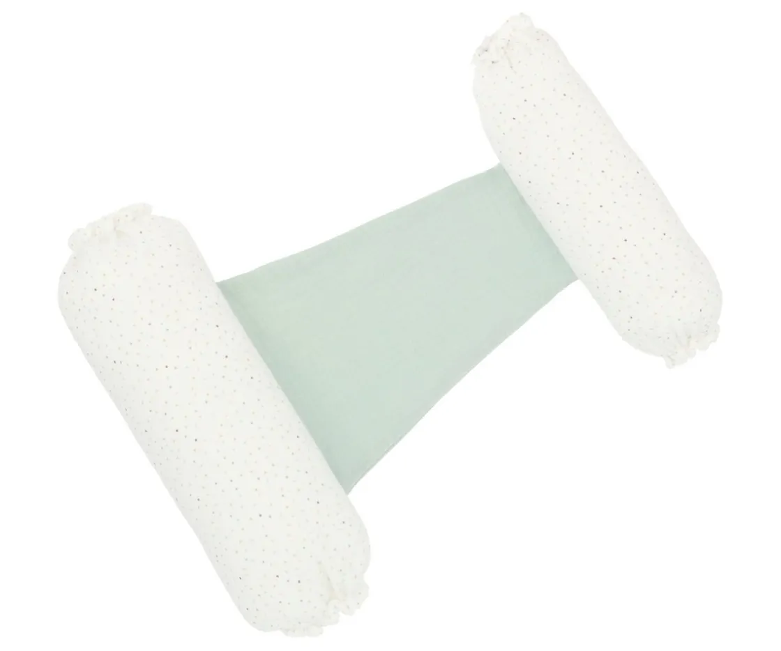 Cristina de Jos'h Cojín Antivuelco Rainbow Dots Verde^ Seguridad Bebé