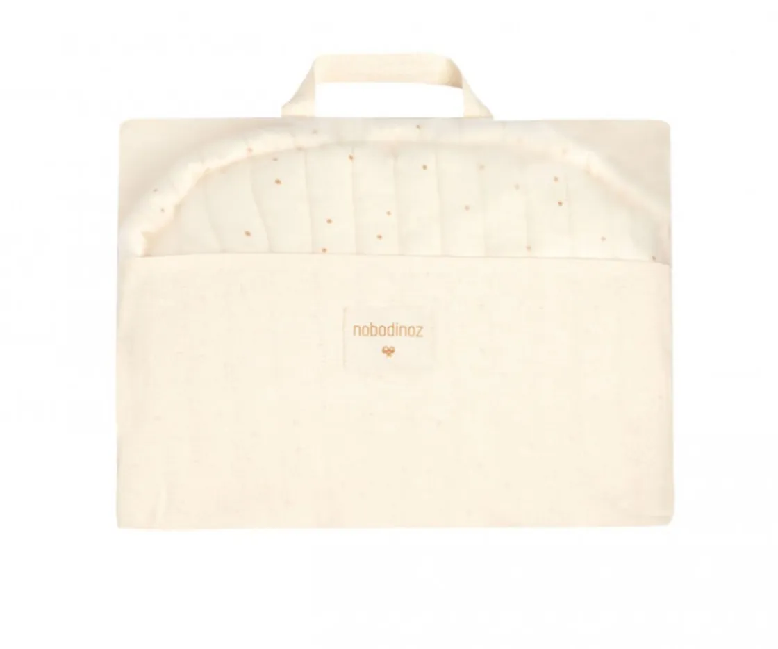 Nobodinoz Cojín para Trona Growing Green Honey Sweet Dots Natural