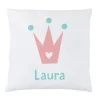 Tutete Cojín Personalizado Corona Rosa^ Cojines Infantiles