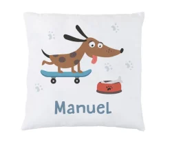 Tutete Cojín Personalizado Skater Dog