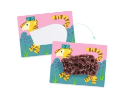 Niños Djeco Collage Lana y Velcro con Gorro