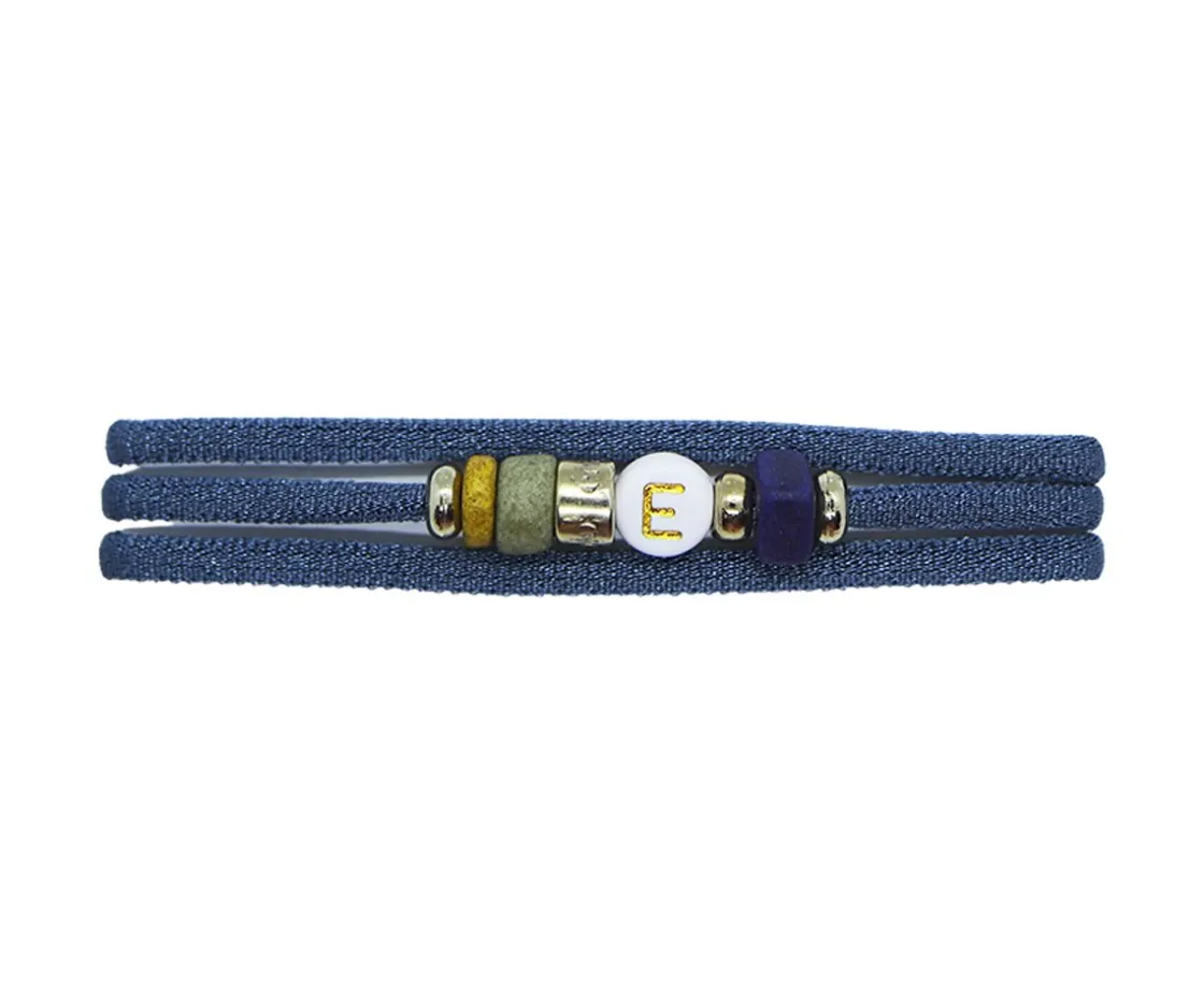Emolo Collar-Pulsera Dué Azul Grisáceo