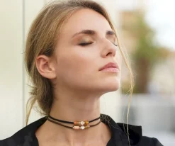 Emolo Collar-Pulsera Dué Beige