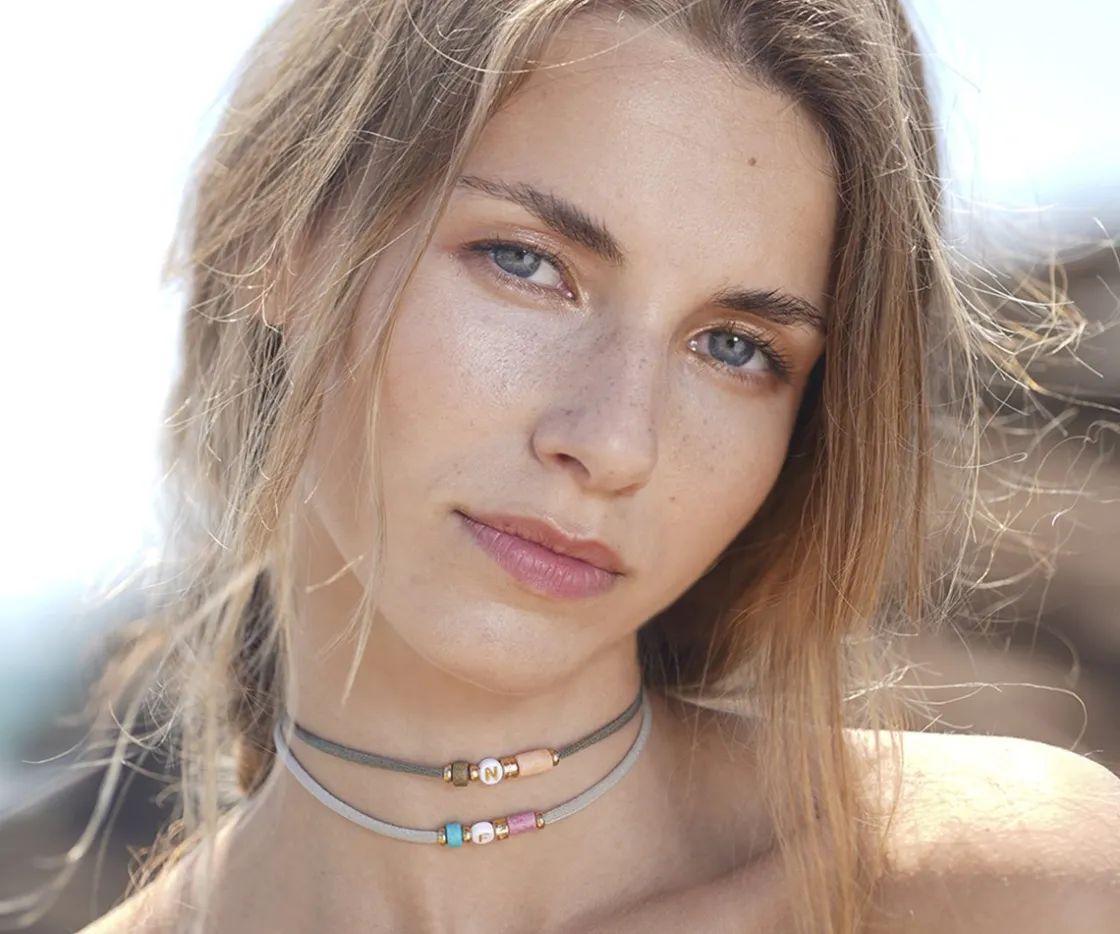 Emolo Collar-Pulsera Dué Kaki