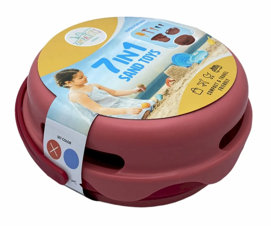 Compactoys Playa 7 en 1 Rosa^ Juguetes De Playa