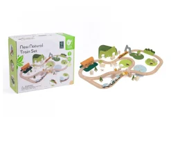 Classic world Conjunto de Trenes de Madera Naturaleza^Niños Juguetes Niños 3 Años