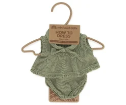 Niños Miniland Conjunto Punto Vestido y Diadema 21 cm