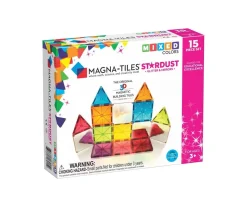 Niños Magna-Tiles Construcción Stardust 15 piezas