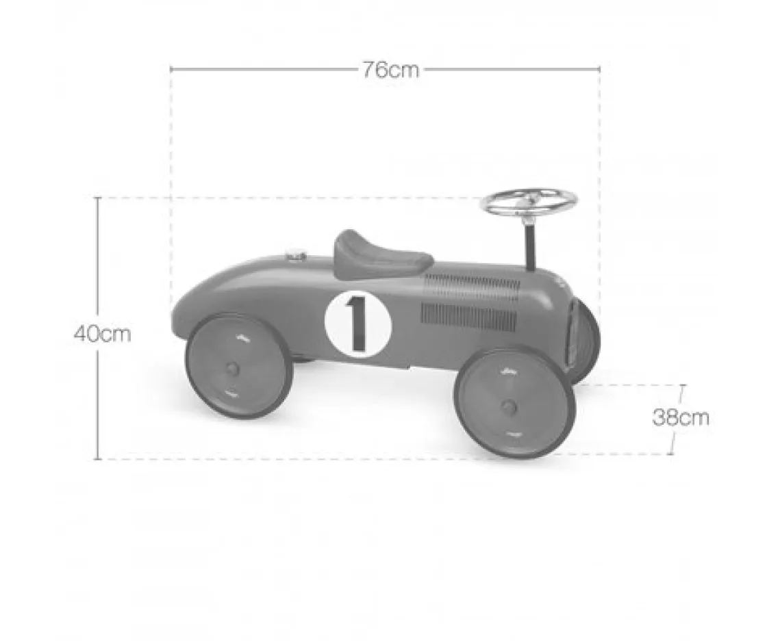 Niños Vilac Correpasillos Coche Negro Vintage