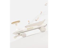 Bravold Correpasillos Patín Long Rider con Luz,Música y Ruedas Silenciosas Moca^Niños Patinetes