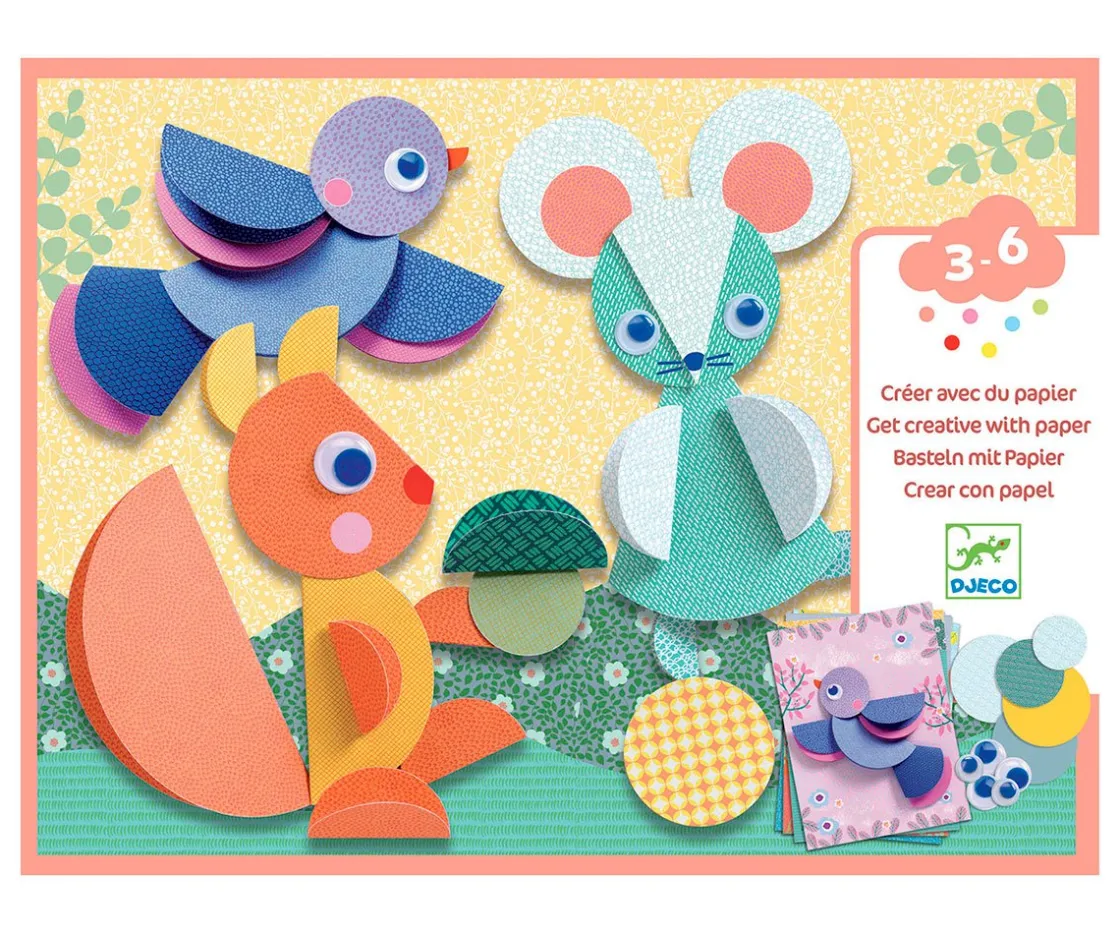 Djeco Crear Con Pegatinas de Círculos^Niños Juguetes Más Recomendados