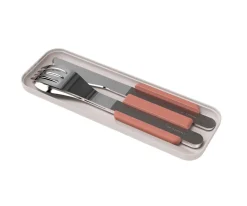 Monbento Cubiertos Acero Inoxidable Rose Moka