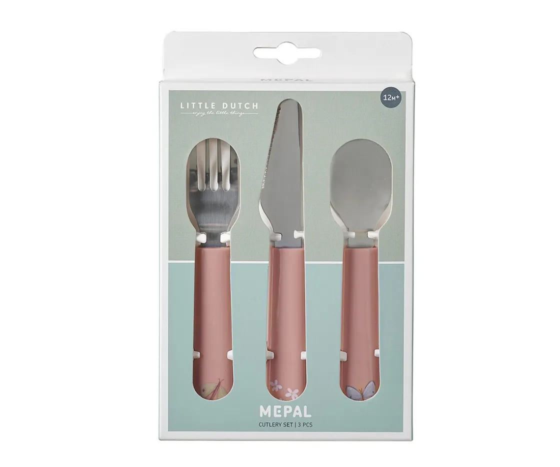 Mepal Cubiertos Infantiles Mio Flores y Mariposas^ Cubiertos Infantiles