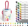 MiDeer Cubo de 24 Crayones Silky Secado Rápido, Suaves y Lavables^Niños Manualidades Para Niños