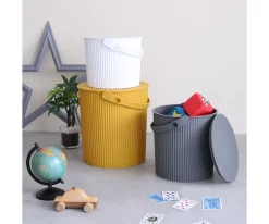 Omnioffre Cubo Multiusos Omnioutil XL Peach 20L^Niños Organizadores De Juguetes