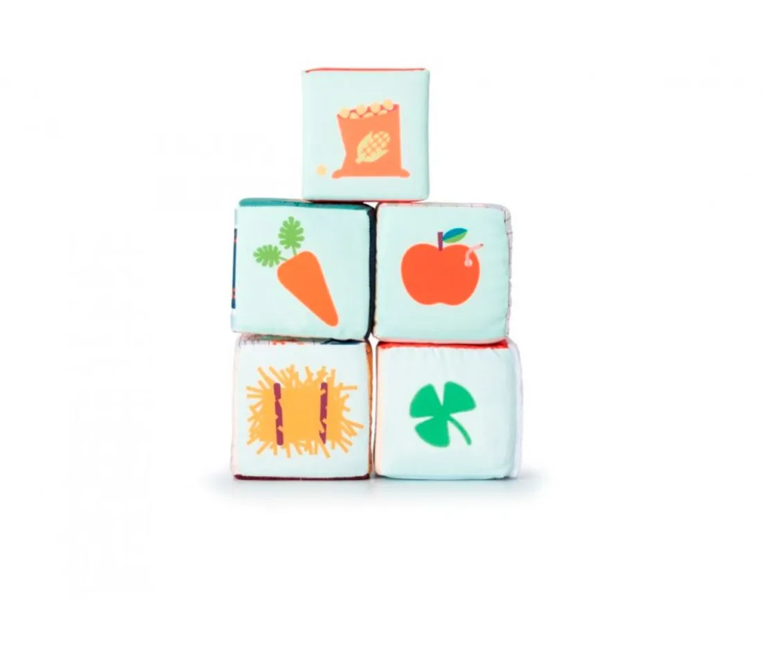 Niños Lilliputiens Cubos Apilables La Granja