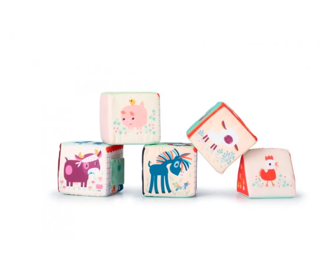Niños Lilliputiens Cubos Apilables La Granja