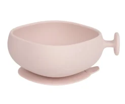 b.box Cuenco de Silicona con Tapa Blush^ Vajilla Infantil