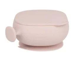 b.box Cuenco de Silicona con Tapa Blush^ Vajilla Infantil