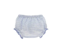 Tutete Textil Culotte Vichy Azul Celeste para Muñeco^Niños Accesorios Para Muñecas