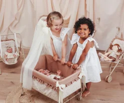 Así Cuna con Dosel para Muñecas Teresa^Niños Accesorios Para Muñecas