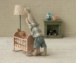 Maileg Cuna Metal My Light Pink^Niños Casa De Muñecas De Madera